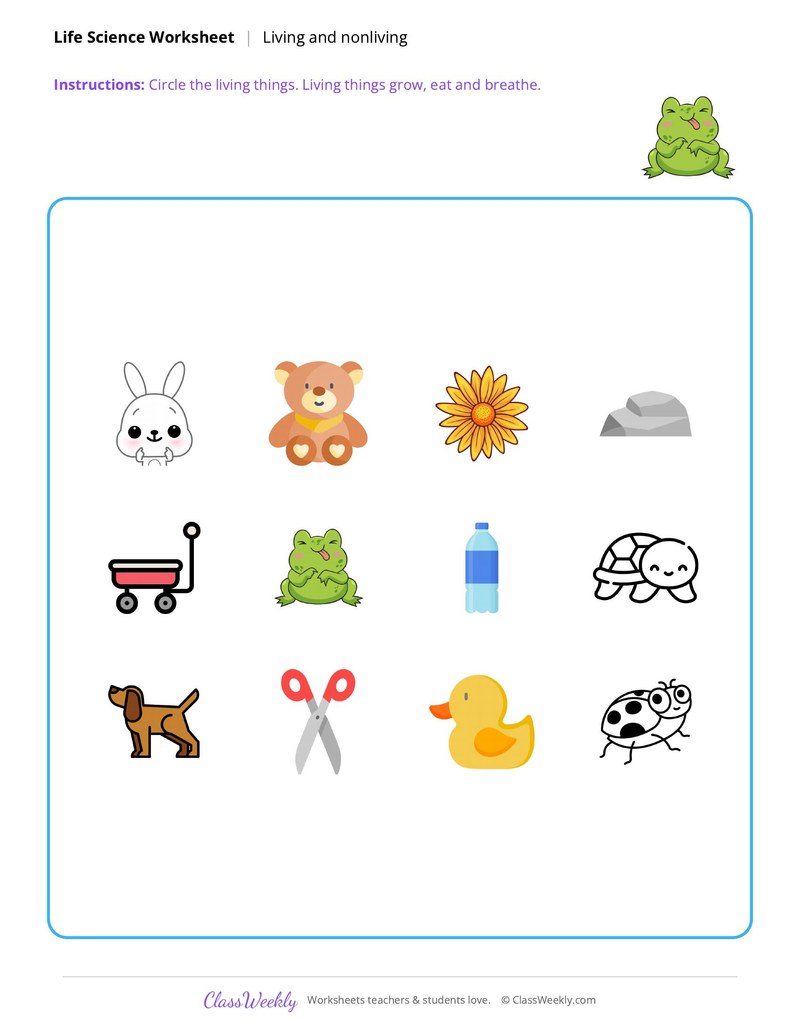 Life Science: Living and nonliving