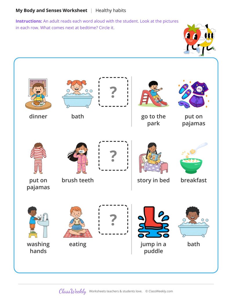 Bedtime routine - What comes next?