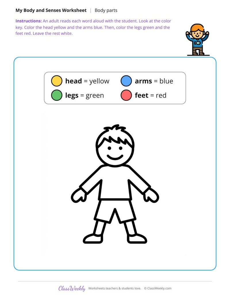 Color the body - Color key