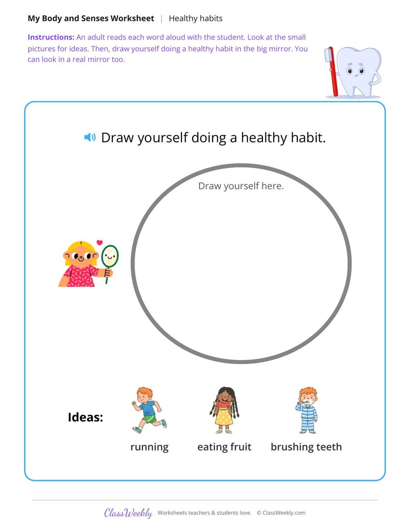 Draw your healthy habit - I keep healthy
