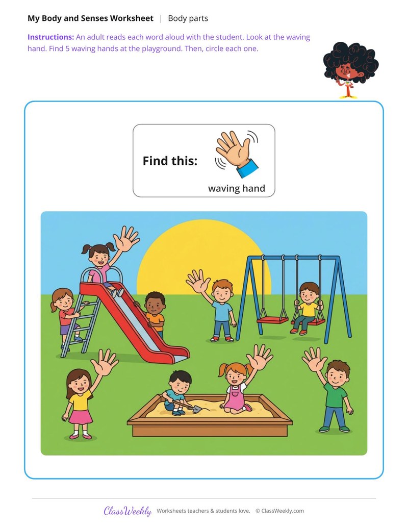Find the hands - At the playground
