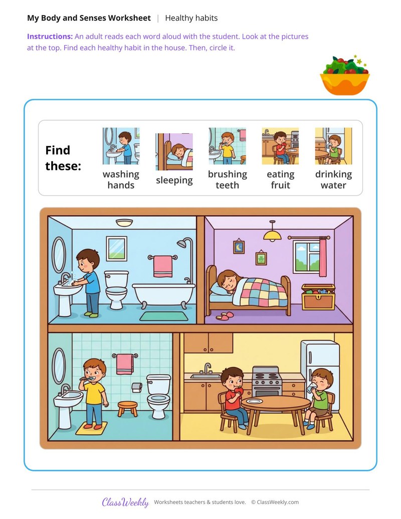 Find the healthy habits - At home