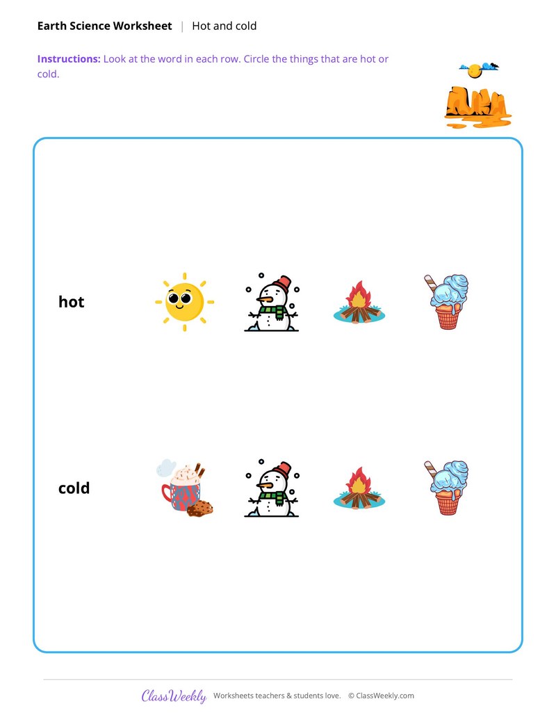 Earth Science: Hot and cold