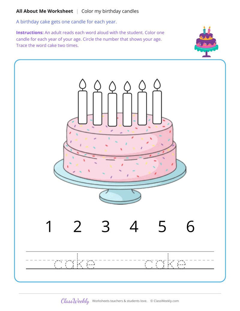 Color My Birthday Candles