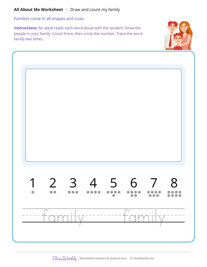 Draw and Count My Family