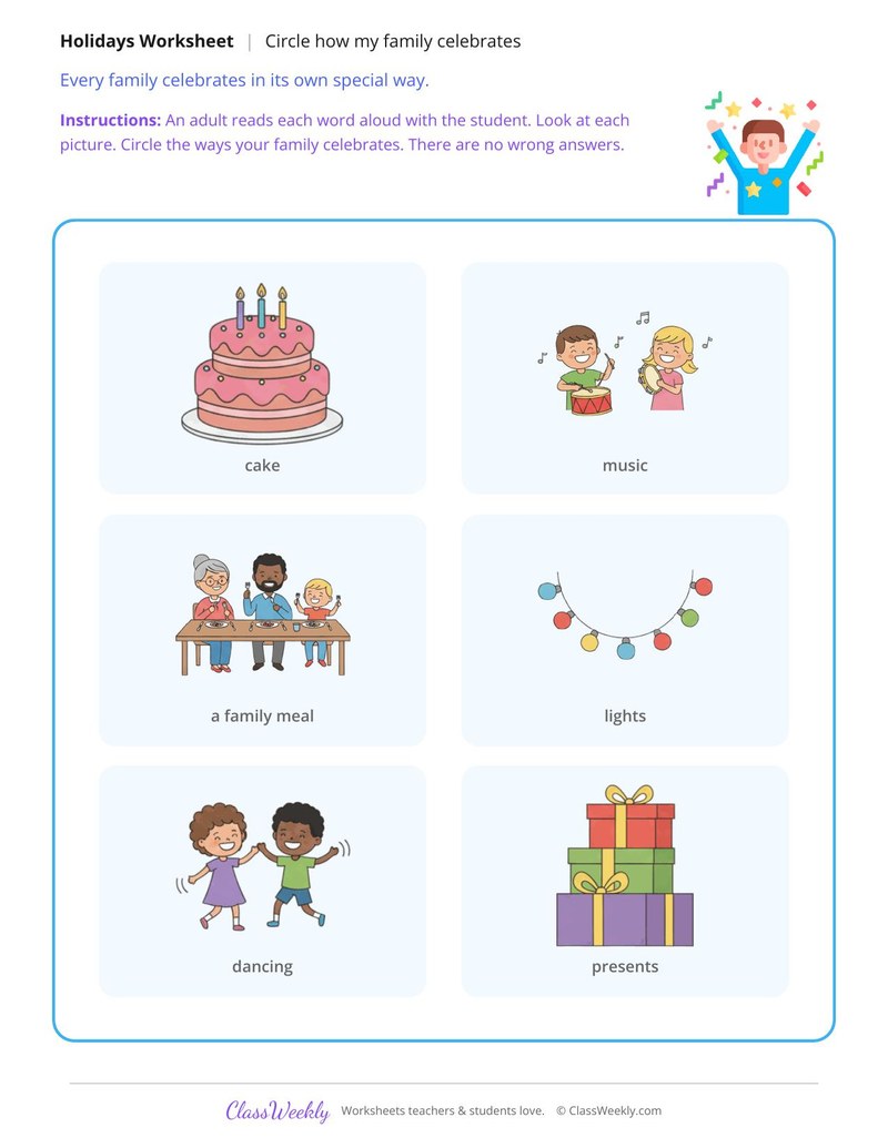 Ways Families Celebrate