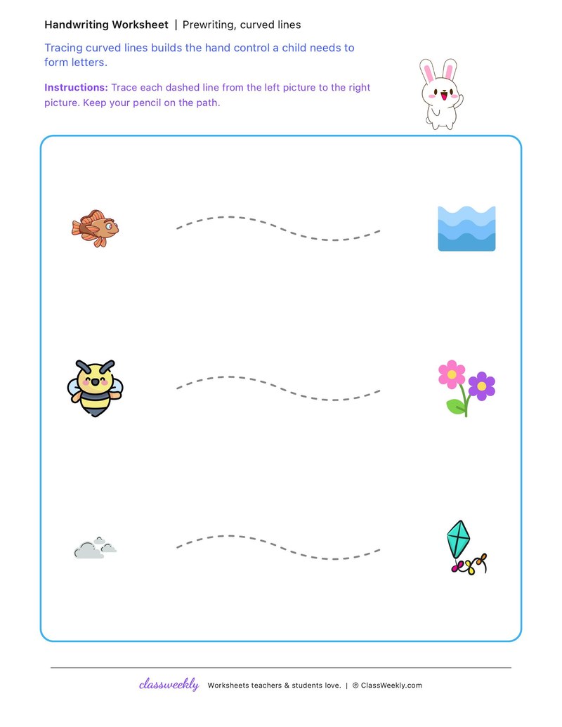 Curved lines, set 2