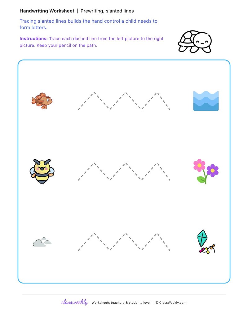 Slanted lines, set 2