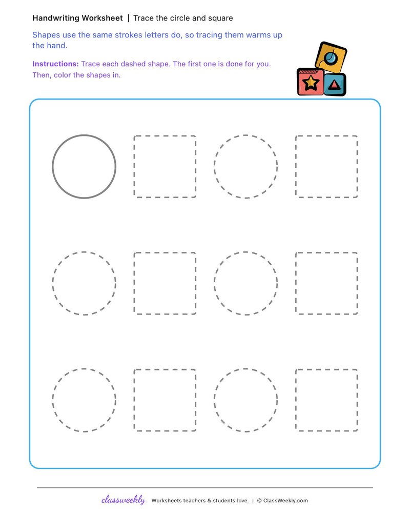 Circle and square