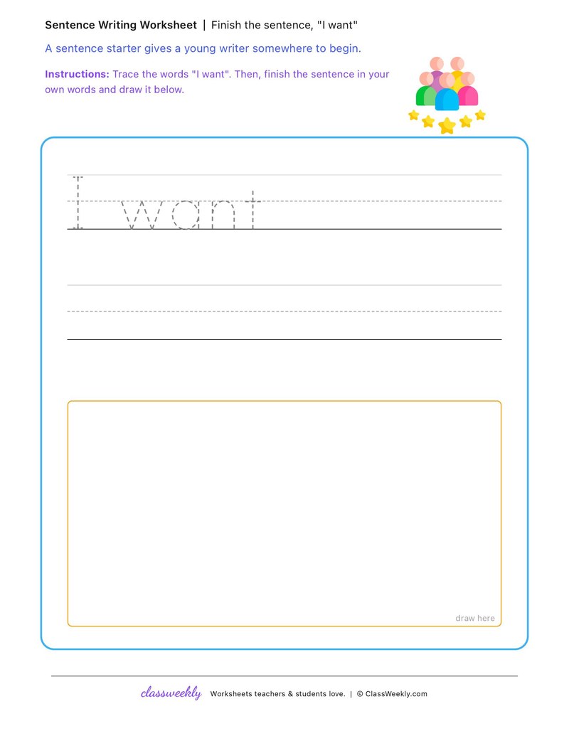 "I want"