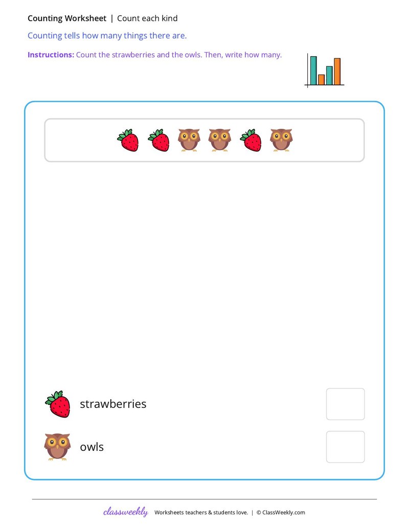 Count each kind worksheet preview