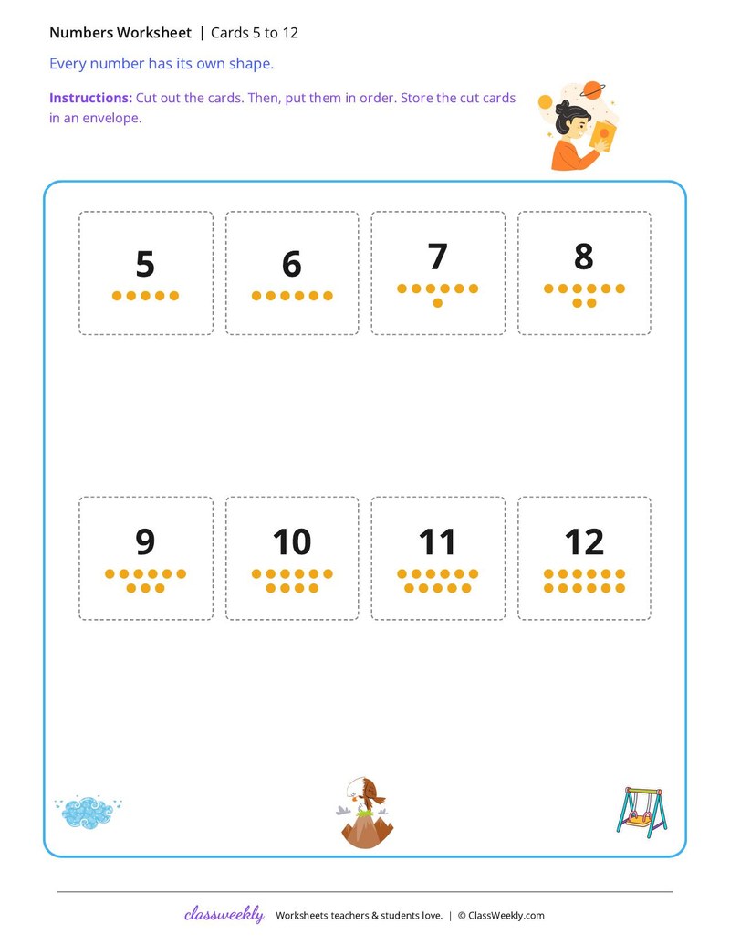 Cards 5 to 12