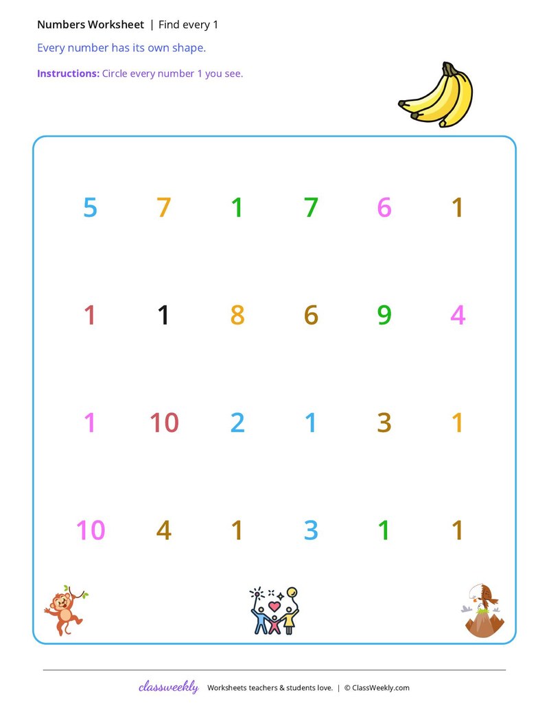 Find every 1