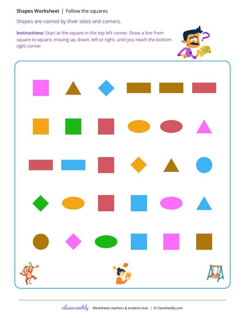 Follow the squares