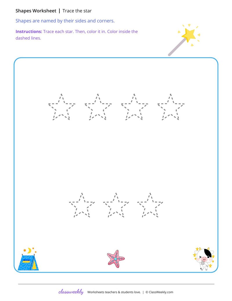 Trace the star