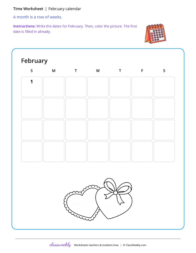 February calendar