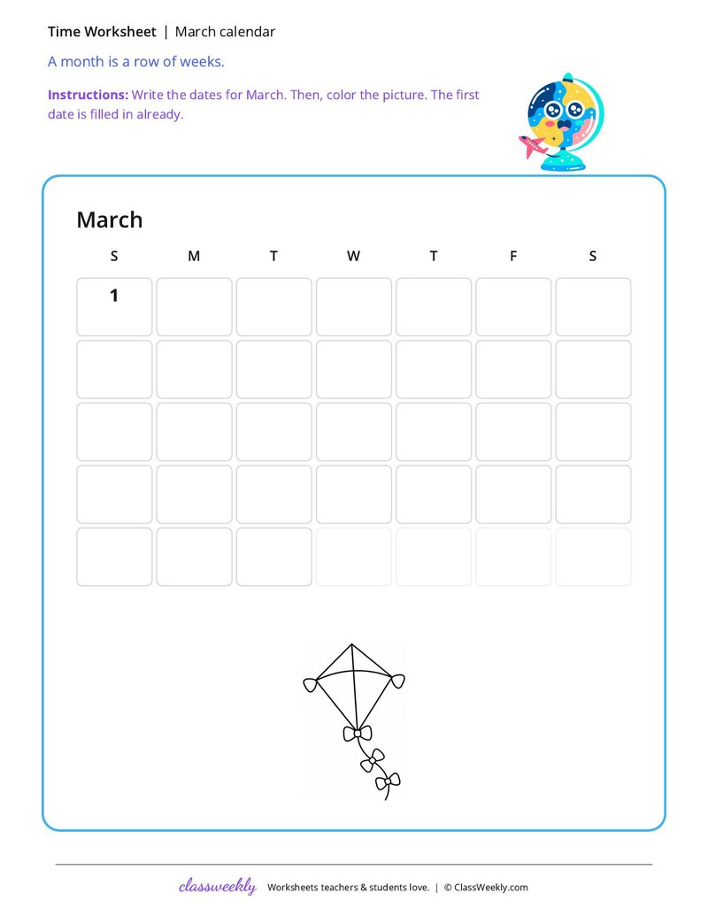 March calendar