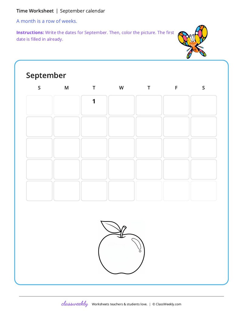 September calendar