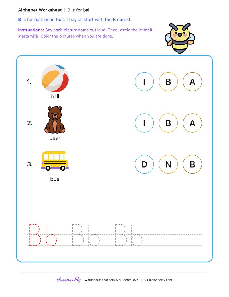 B is for ball