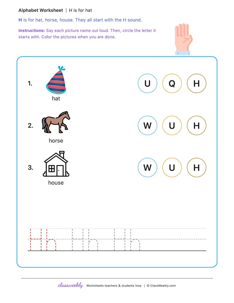H is for hat