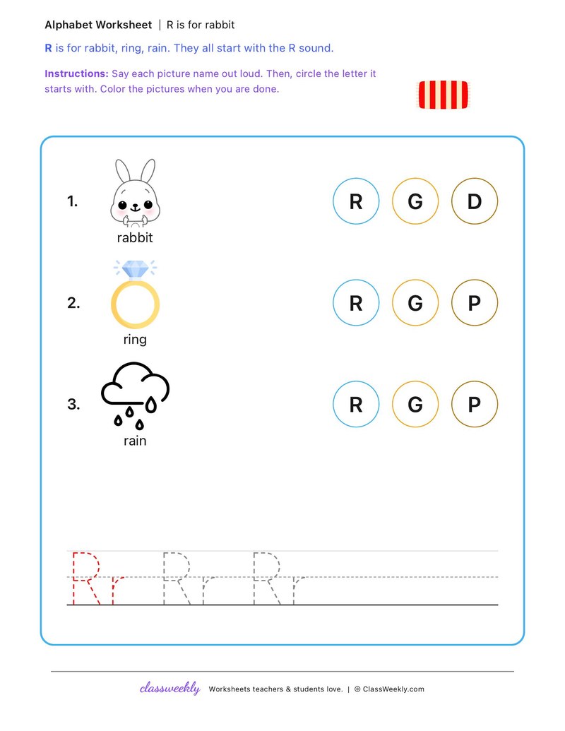 R is for rabbit