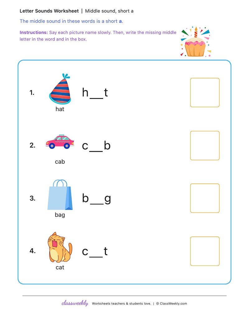 Short a, set 2