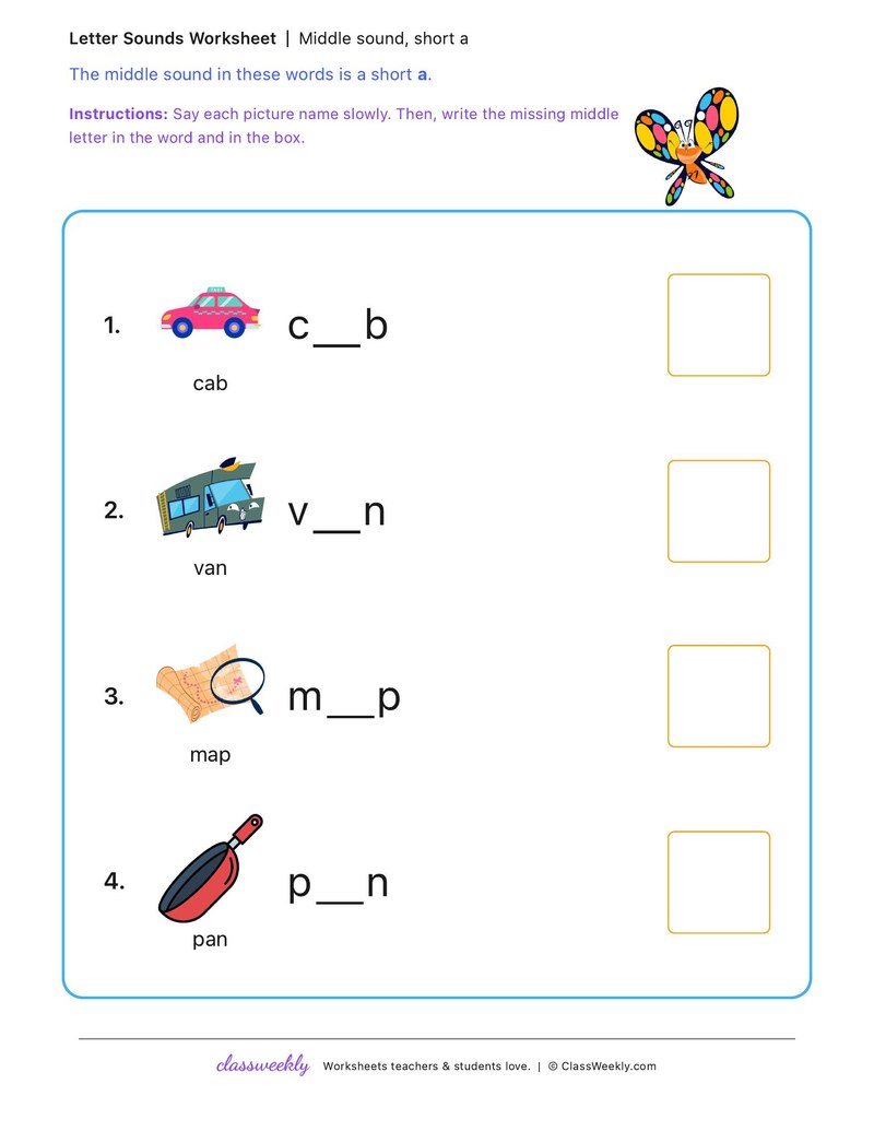 Short a, set 3
