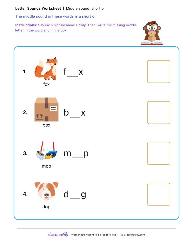 Short o, set 2