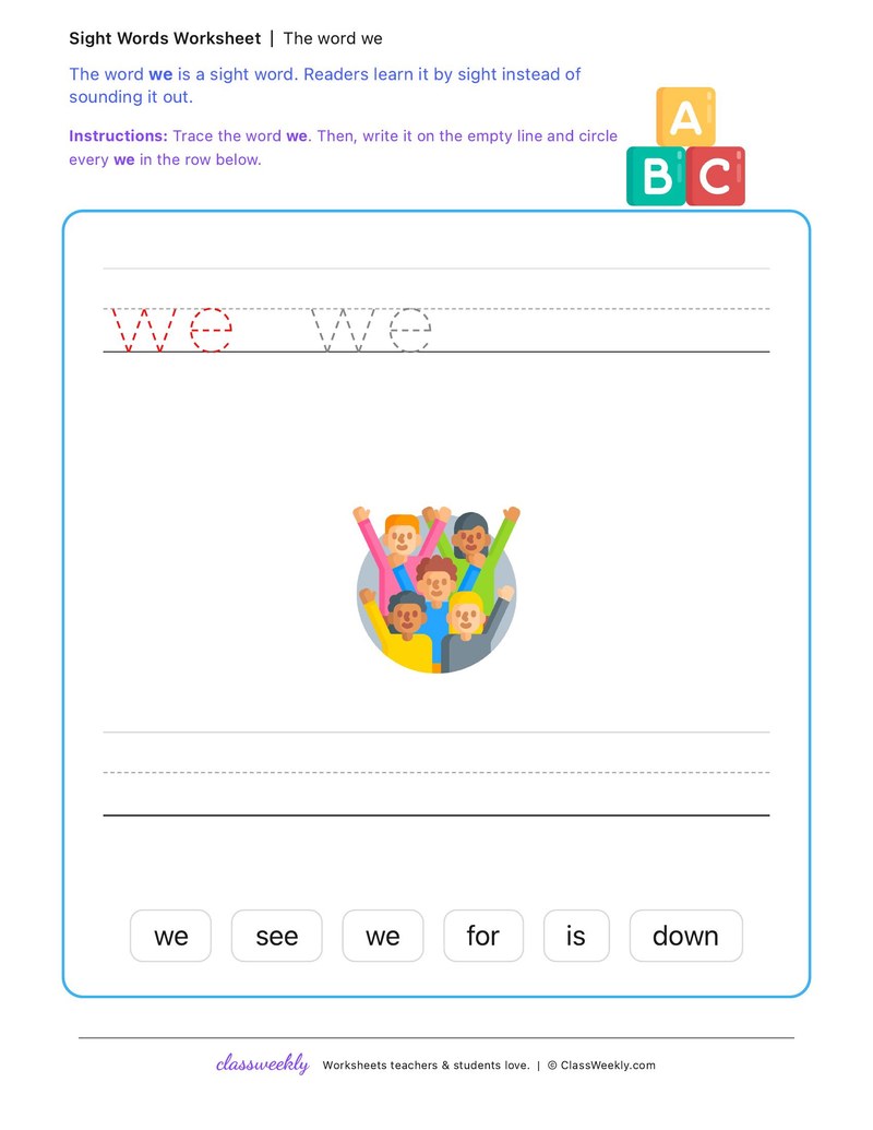 we