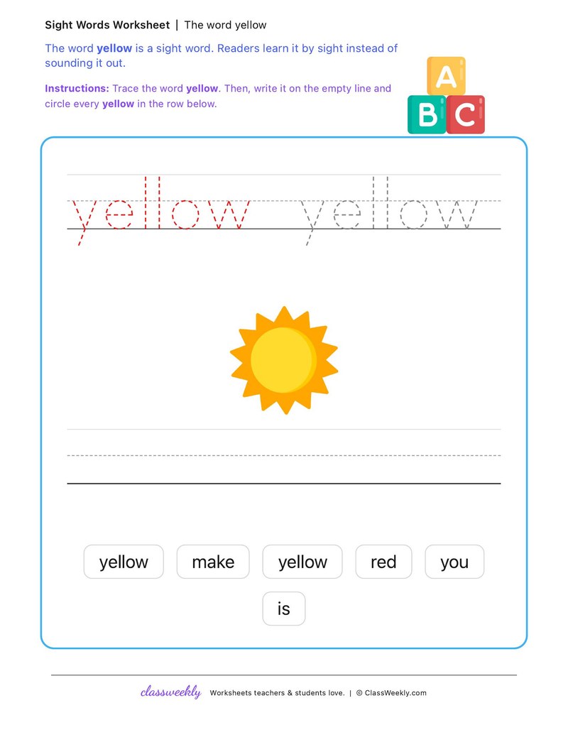 yellow