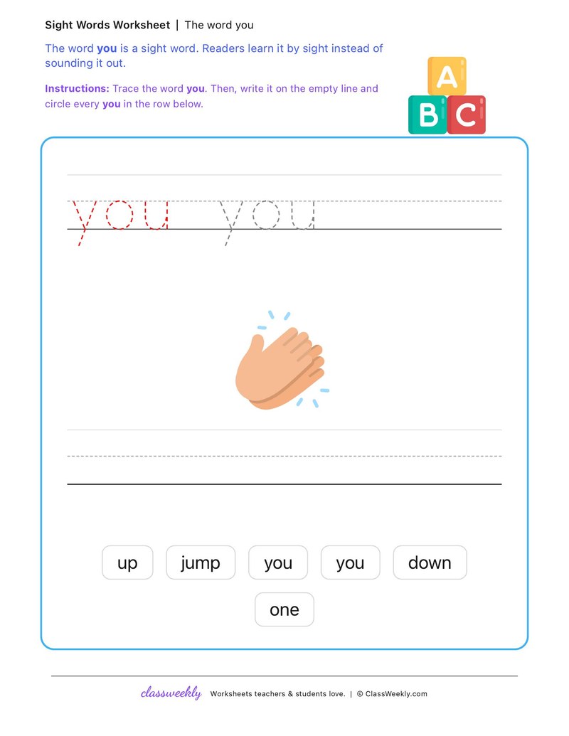 you
