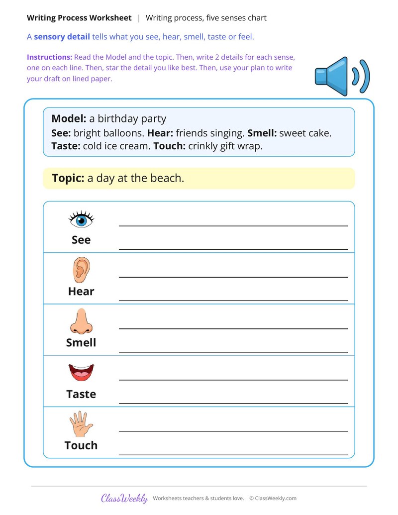 Brainstorm Details With the Five Senses