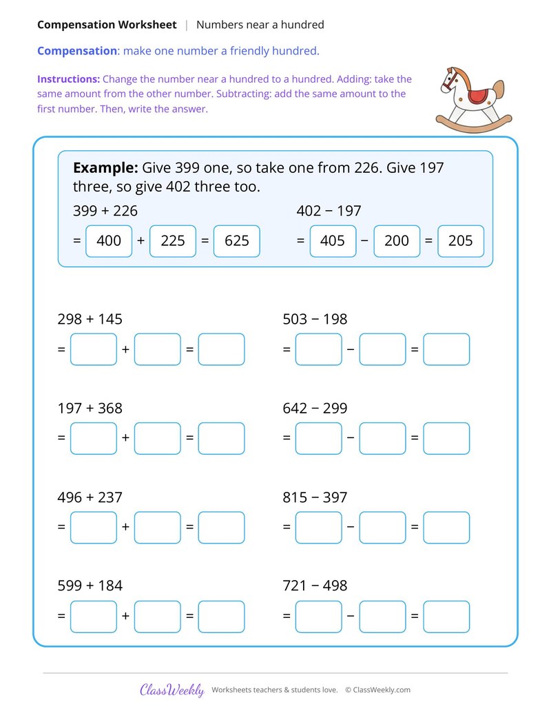 Compensation With Numbers Near a Hundred