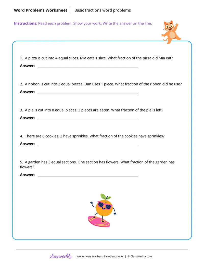 Understanding fractions