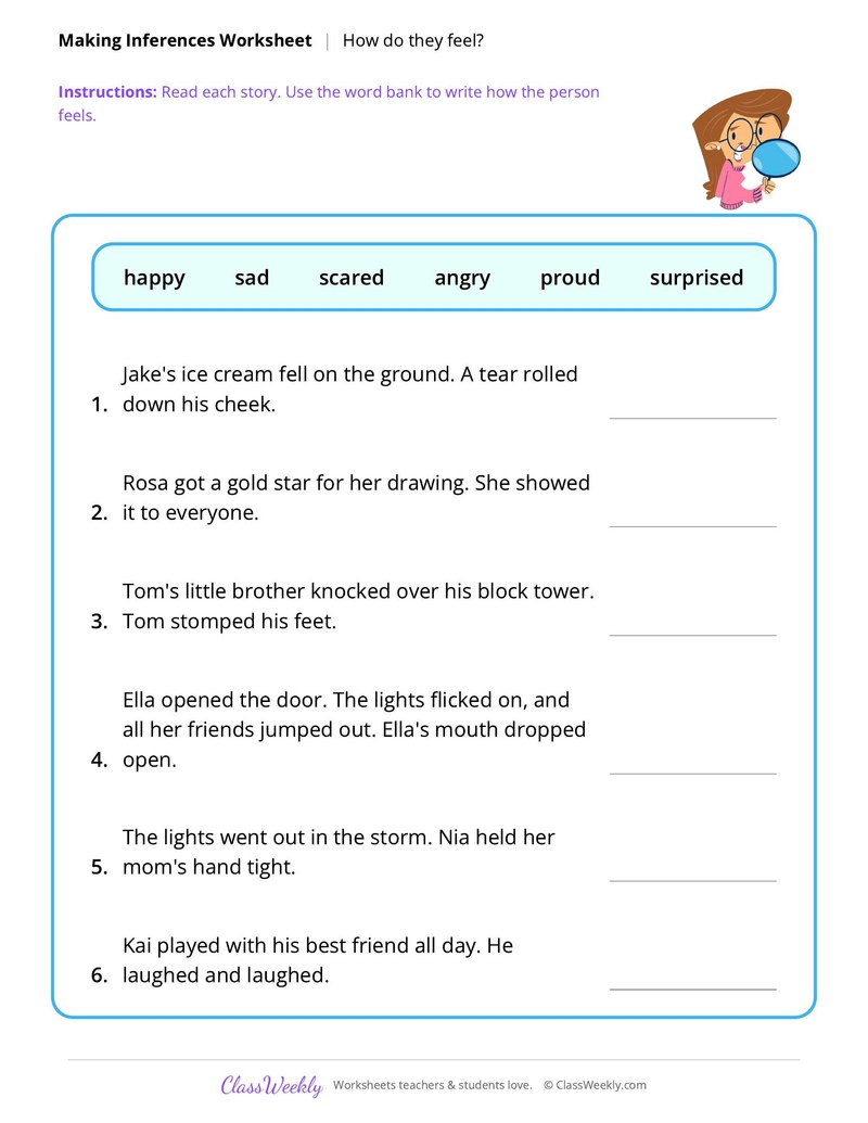 Making Inferences: How do they feel?