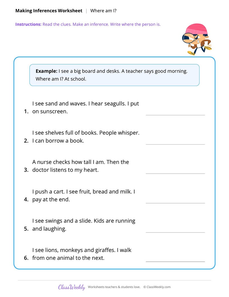 Making Inferences: Where am I?