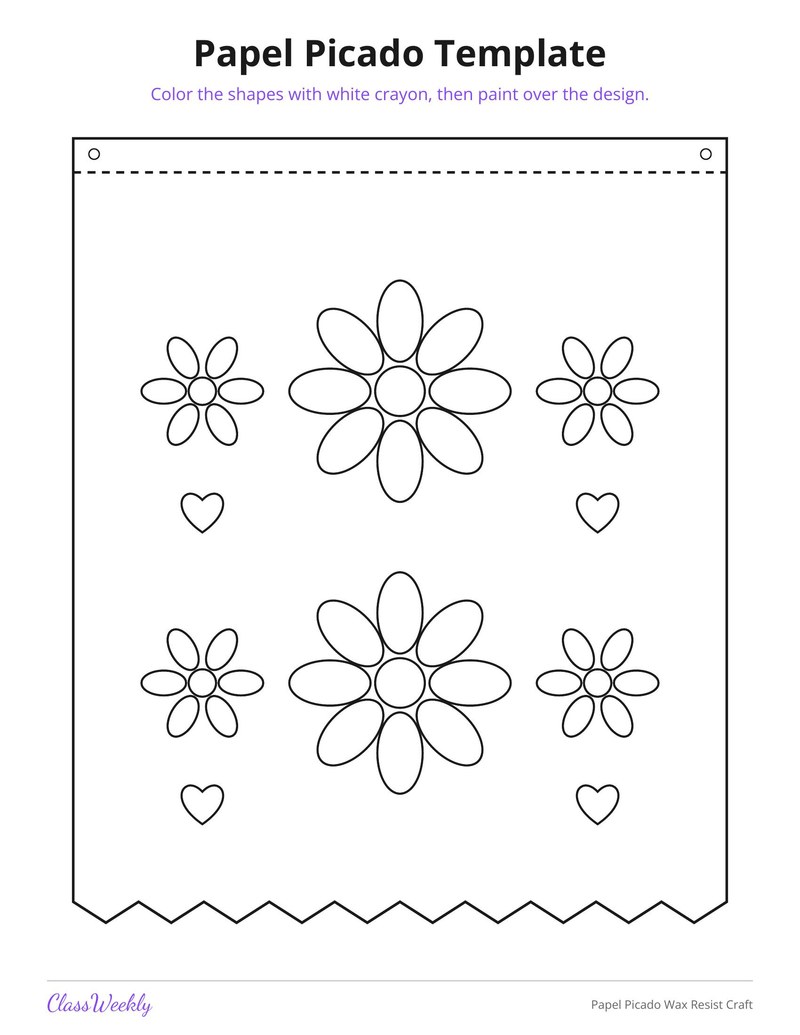 Papel Picado Wax Resist Craft - Page 2