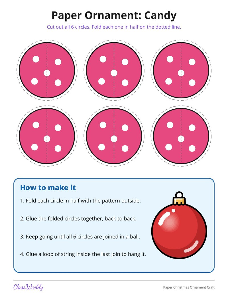 Paper Christmas Ornament Craft - Page 4