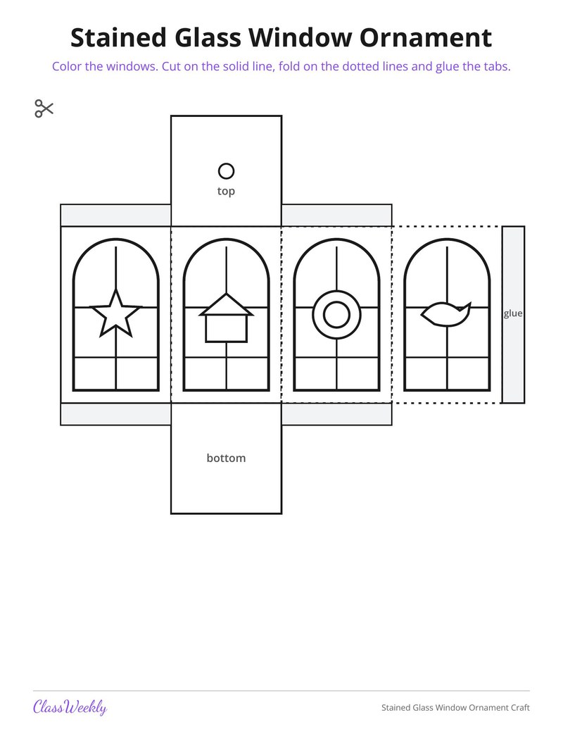Stained Glass Window Ornament Craft - Page 2
