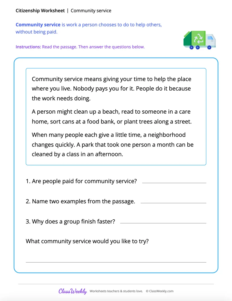 Community service