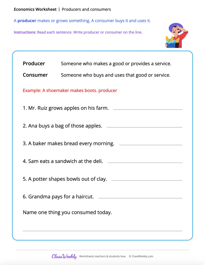Producers and consumers