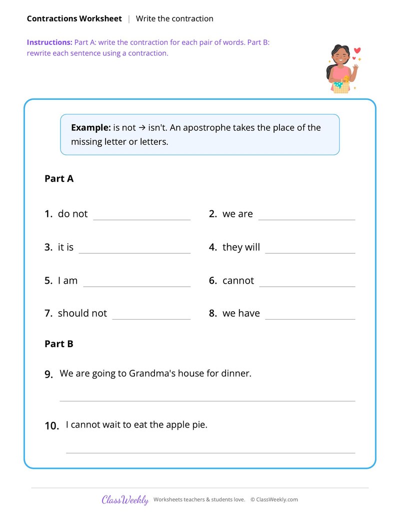 Contractions - Thanksgiving
