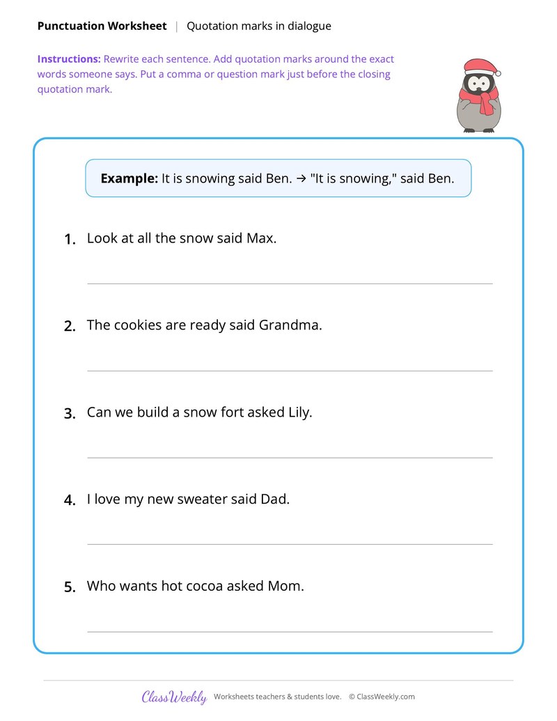 Quotation marks - Christmas