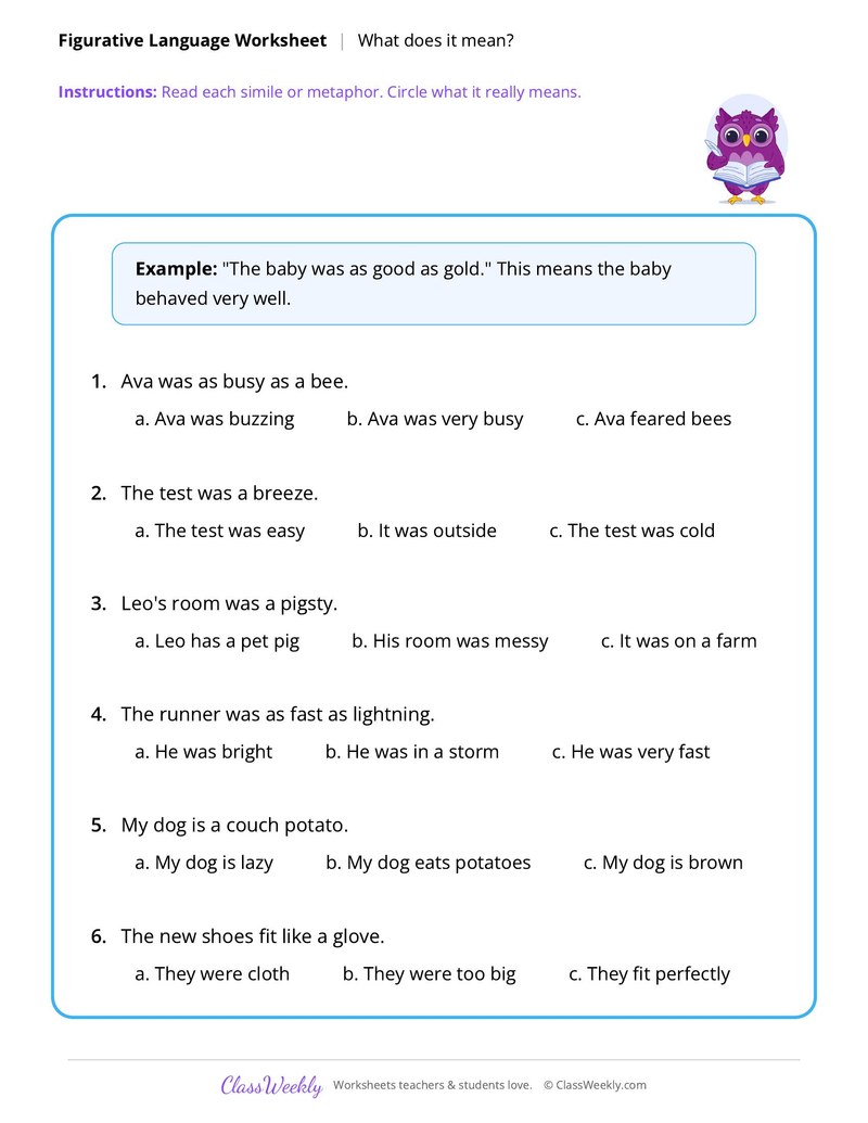 Figurative Language: What does it mean?