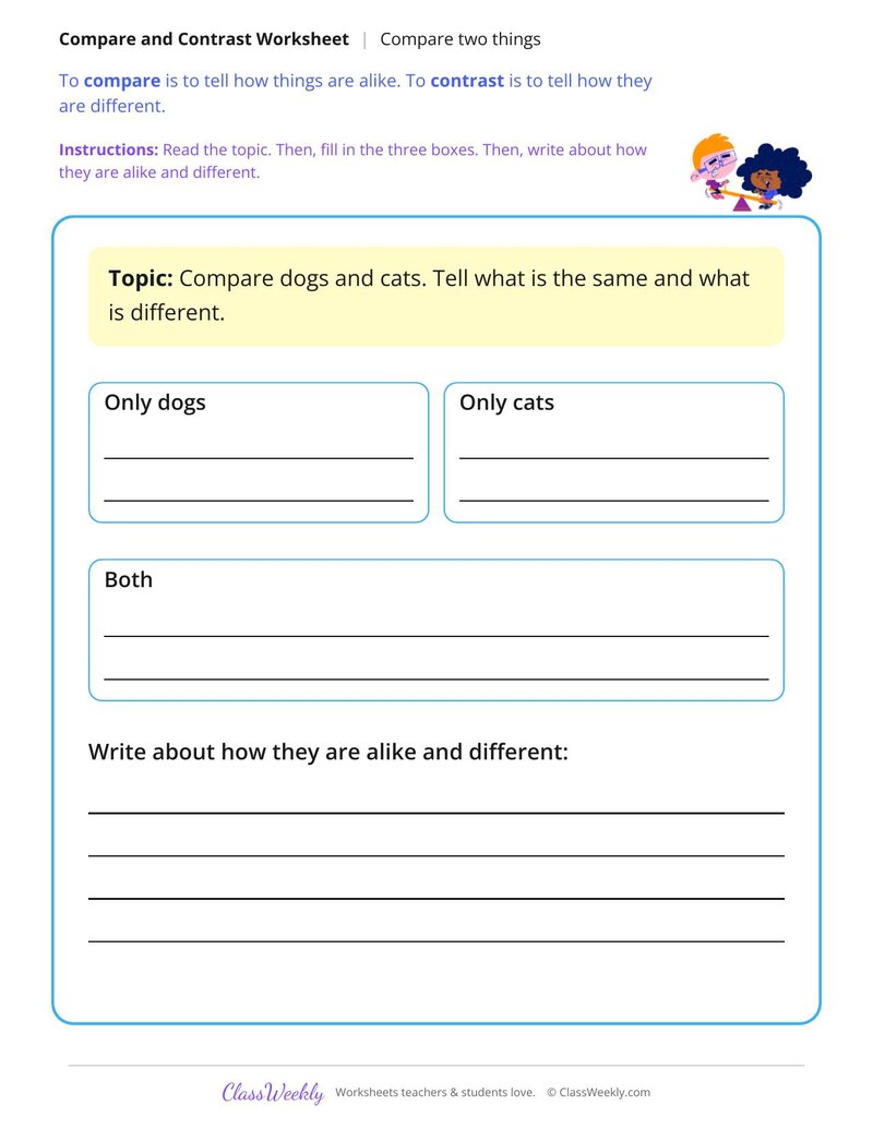 Write to Compare Two Things