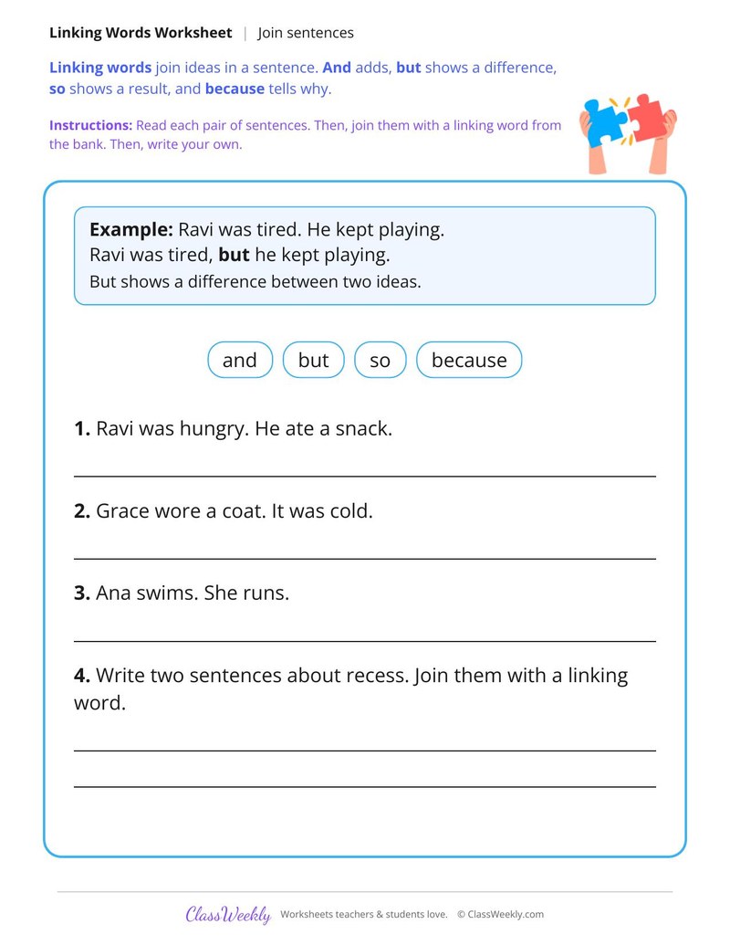 Use Linking Words in Writing