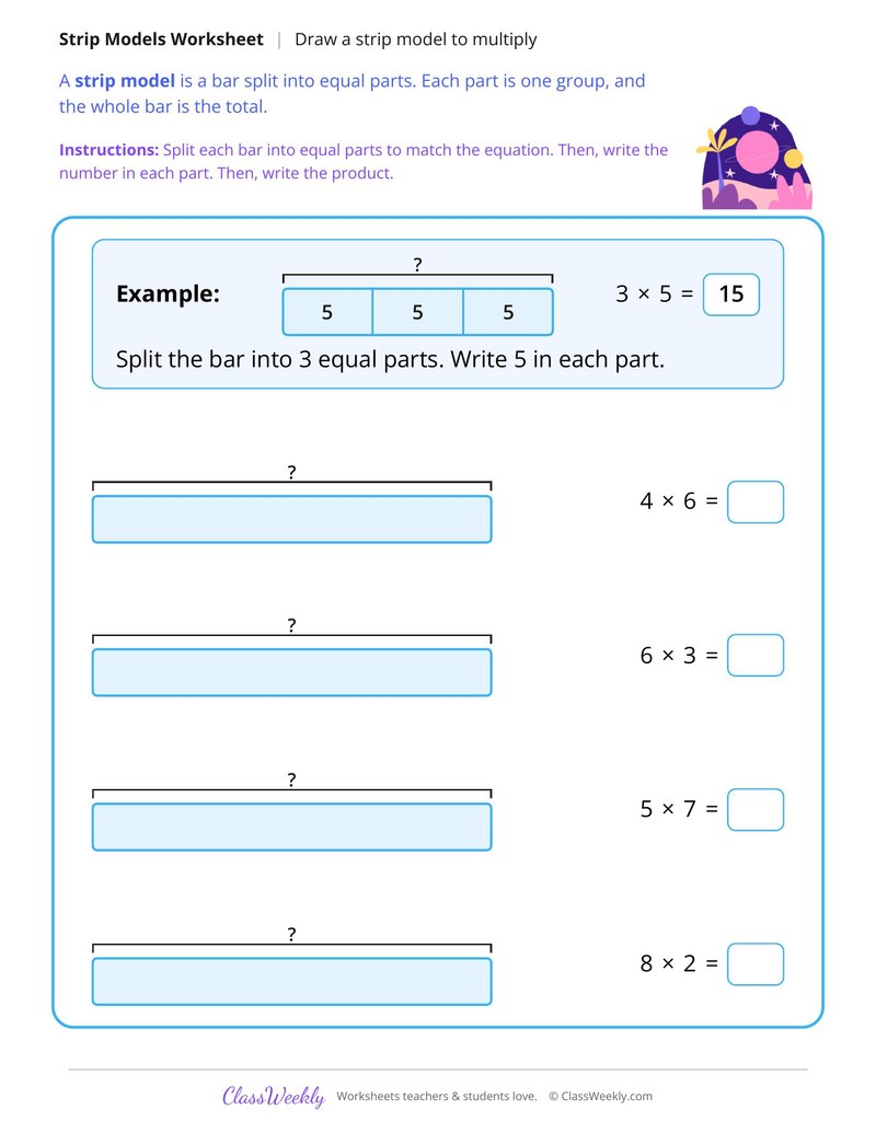 Draw a Tape Diagram to Multiply