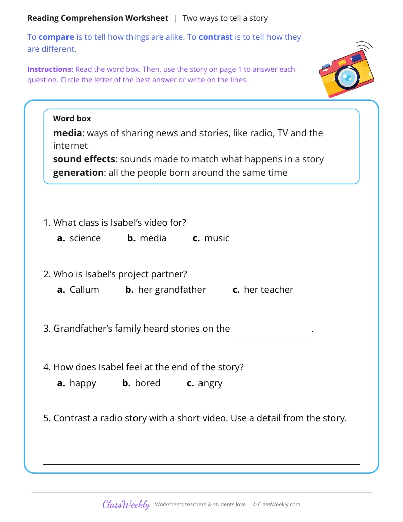 Two Ways to Tell a Story