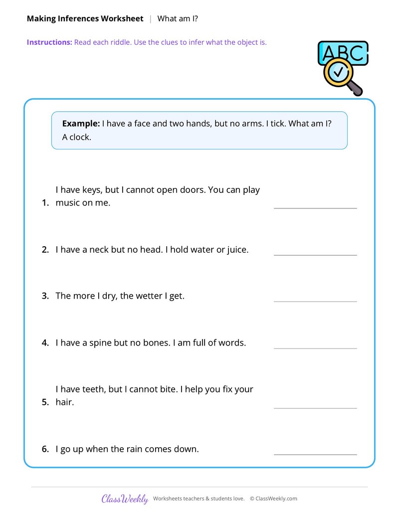 Making Inferences: What am I?