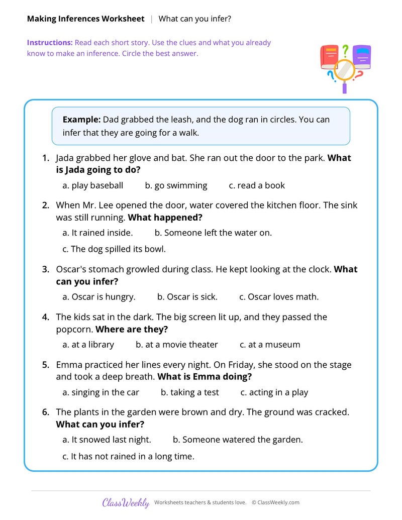 Making Inferences: What can you infer?